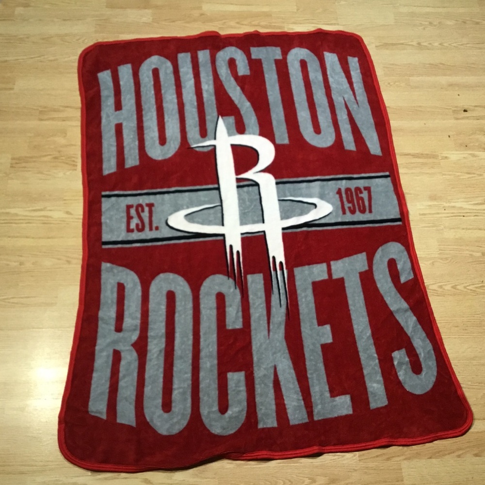 Houston Rockets NBA Micro Raschel Throw Blanket - Picture 2 of 4